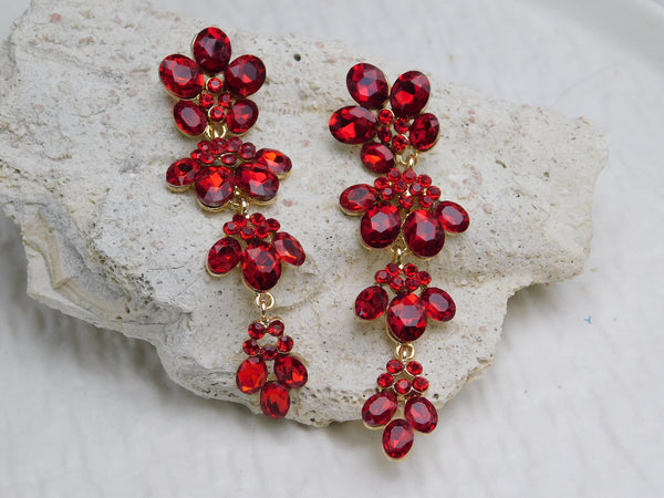 Aretes fever rojos
