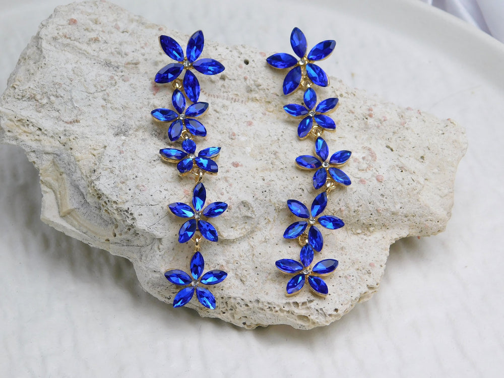 Aretes Sunflower azul