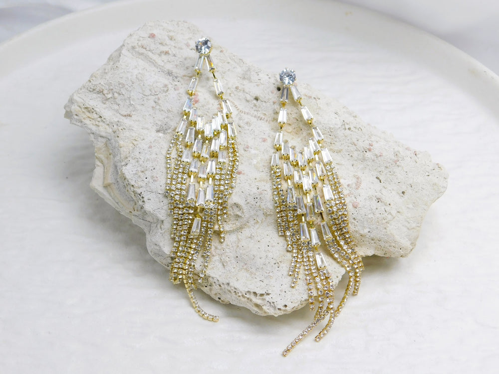 Aretes Éclat dorado