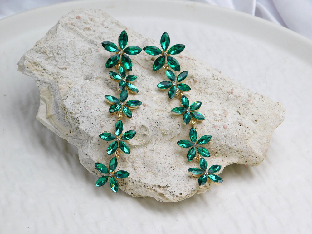 Aretes Sunflower verdes