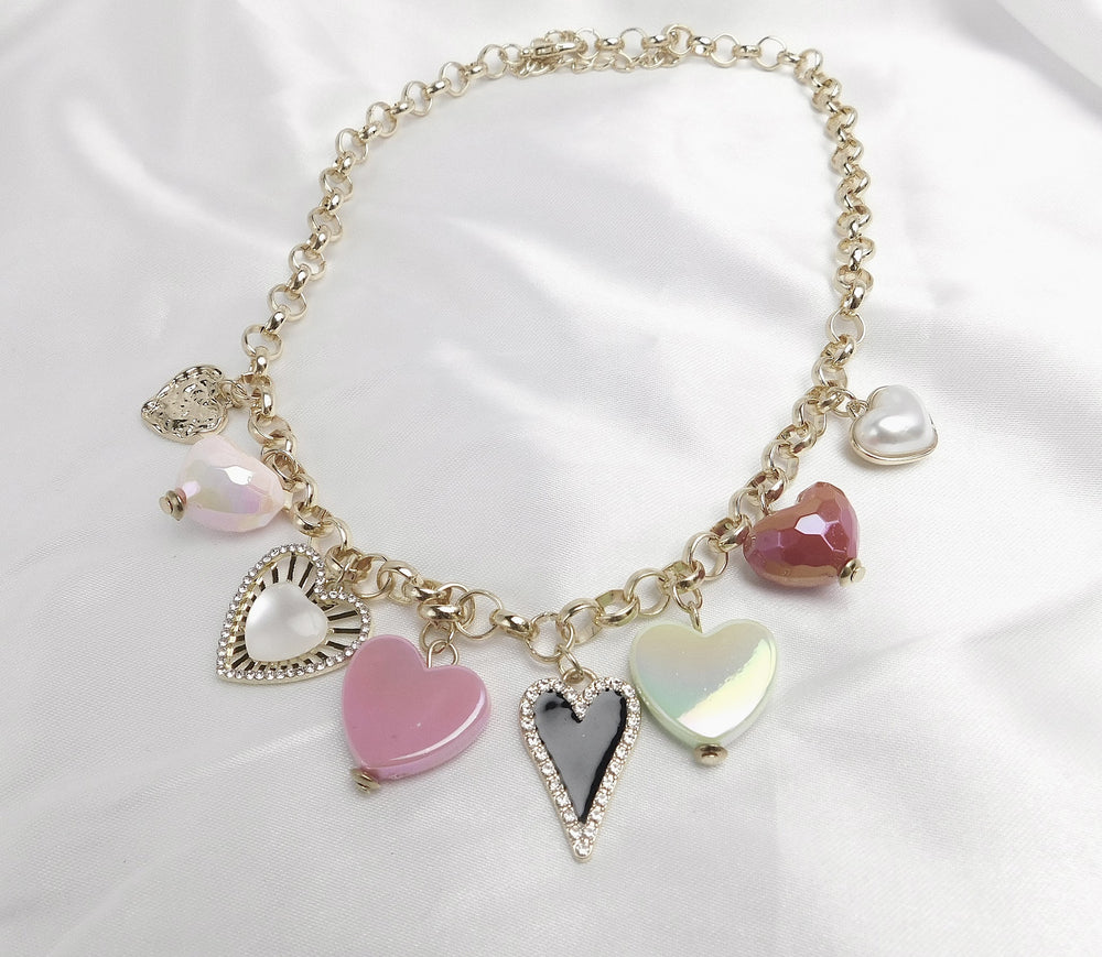 Collar Charms Hearts