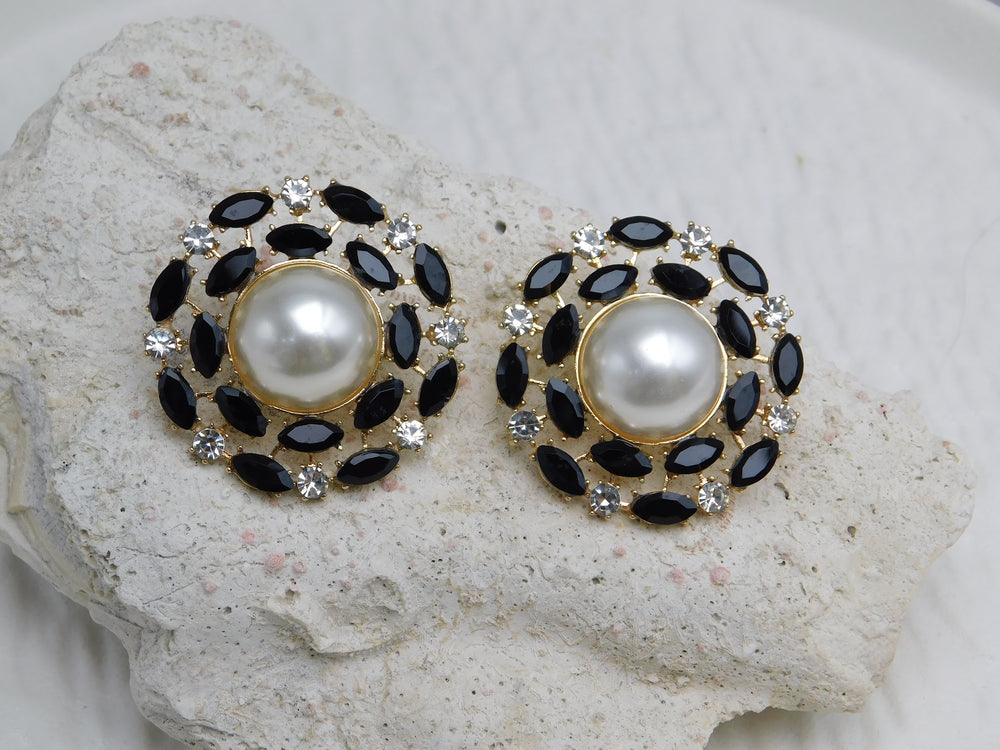 Aretes Glitterush negros