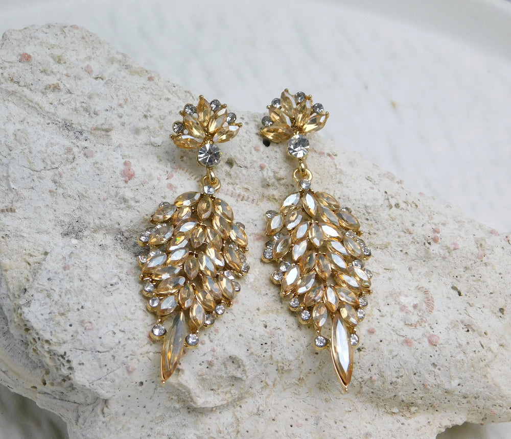 Aretes Afterglow dorado