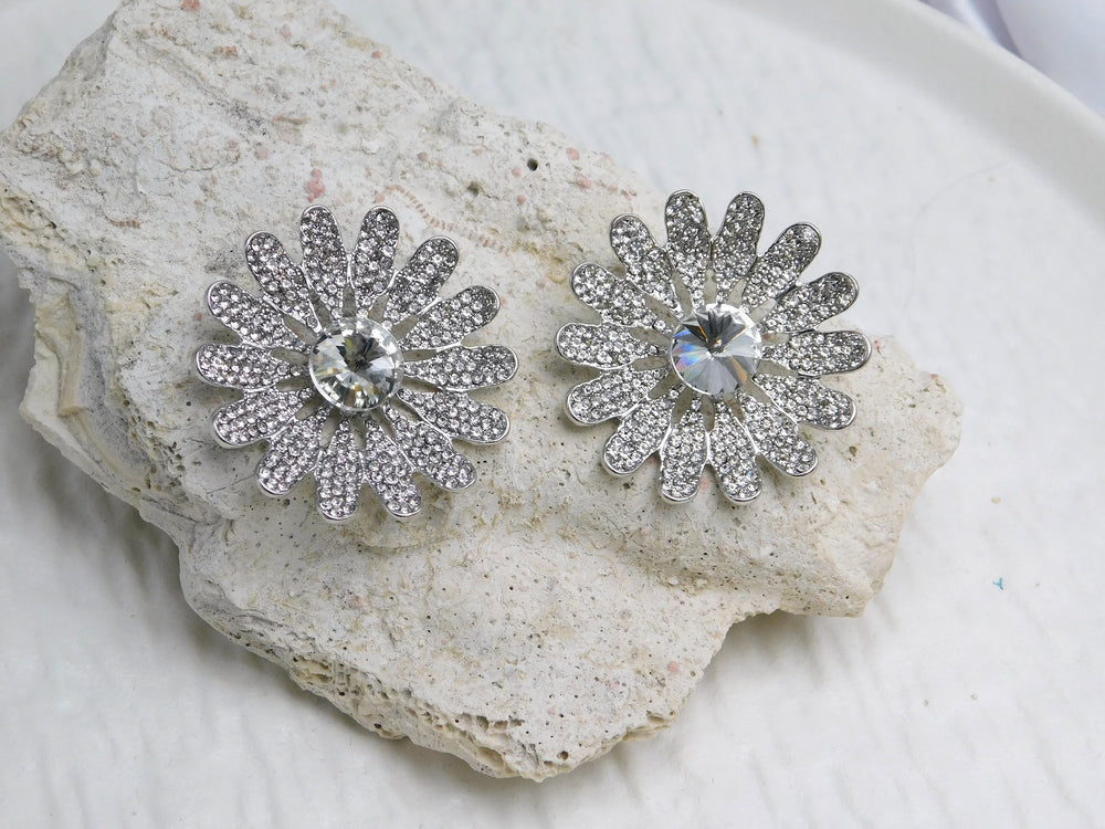 Aretes Electric plateado
