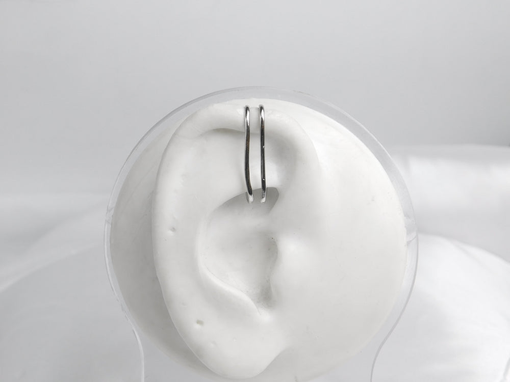 Earcuff Althea plateado